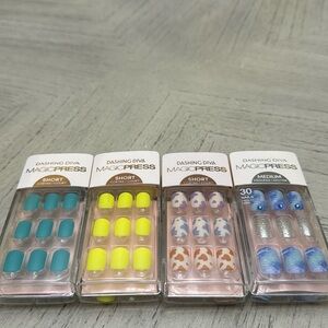 4pack bundle Dashing Diva magicpress press on nails NEW